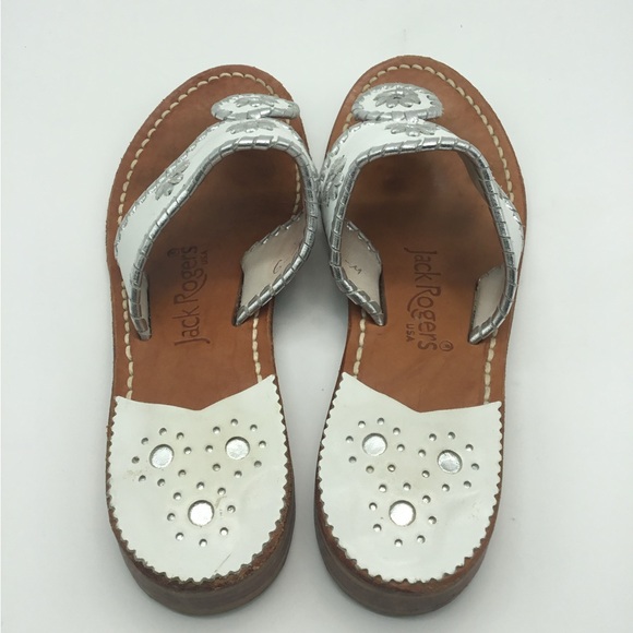 Jack Rogers White/Platinum Classic Sandal - Picture 2 of 5
